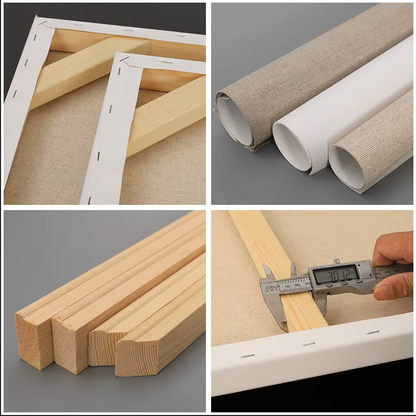 30x40 Inch Large Stretched Canvas – 2 Pack | 100% Cotton, Ready to Paint