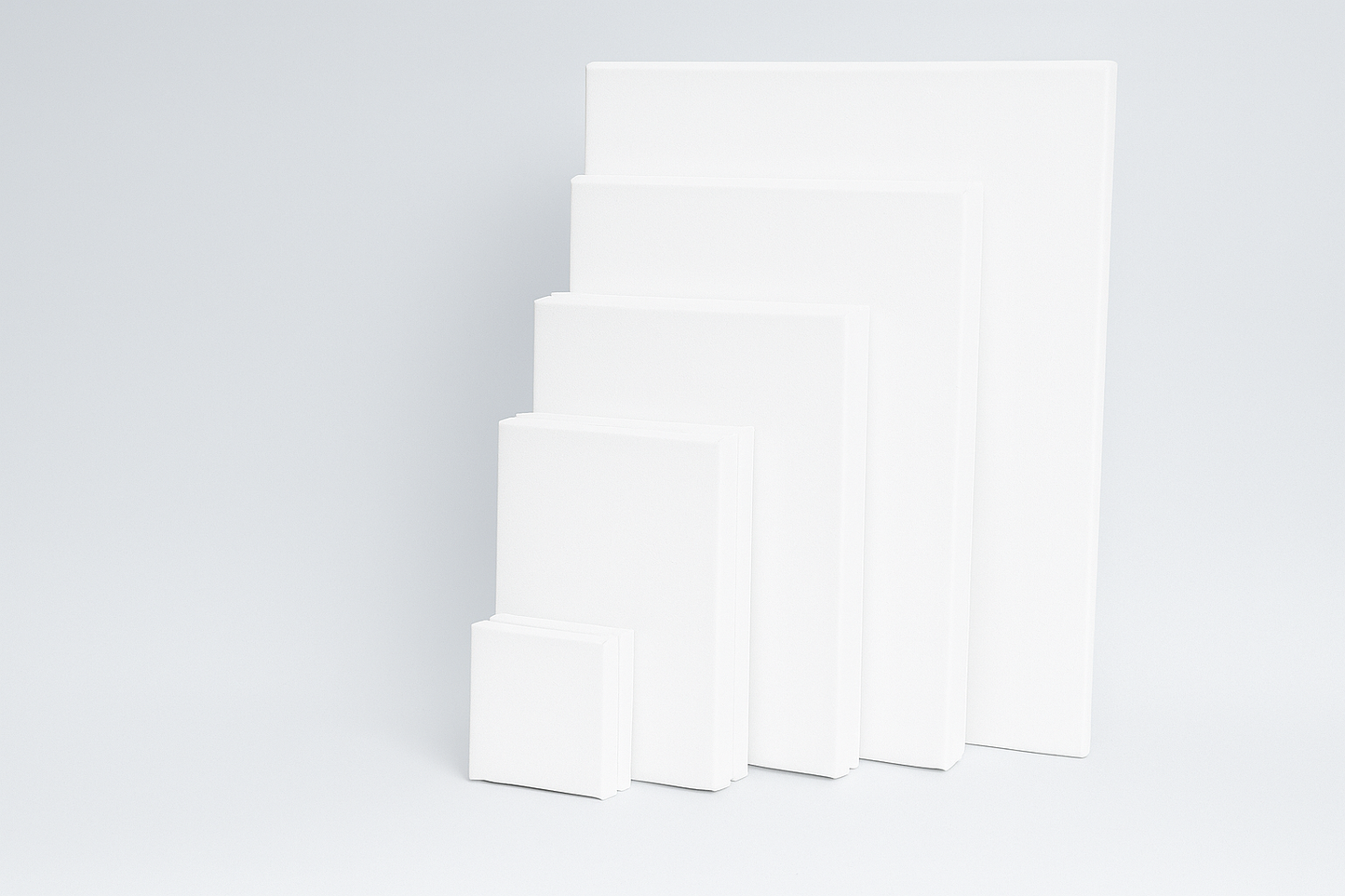 10 Pack Stretched Canvases with Multi Size Pack, 3x3, 5x7, 7x9, 9x12, 11x14, for Painting, Acrylic Pouring, Oil Paint & Watercolor Art Media