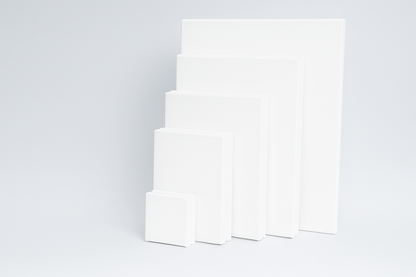 10 Pack Stretched Canvases with Multi Size Pack, 3x3, 5x7, 7x9, 9x12, 11x14, for Painting, Acrylic Pouring, Oil Paint & Watercolor Art Media